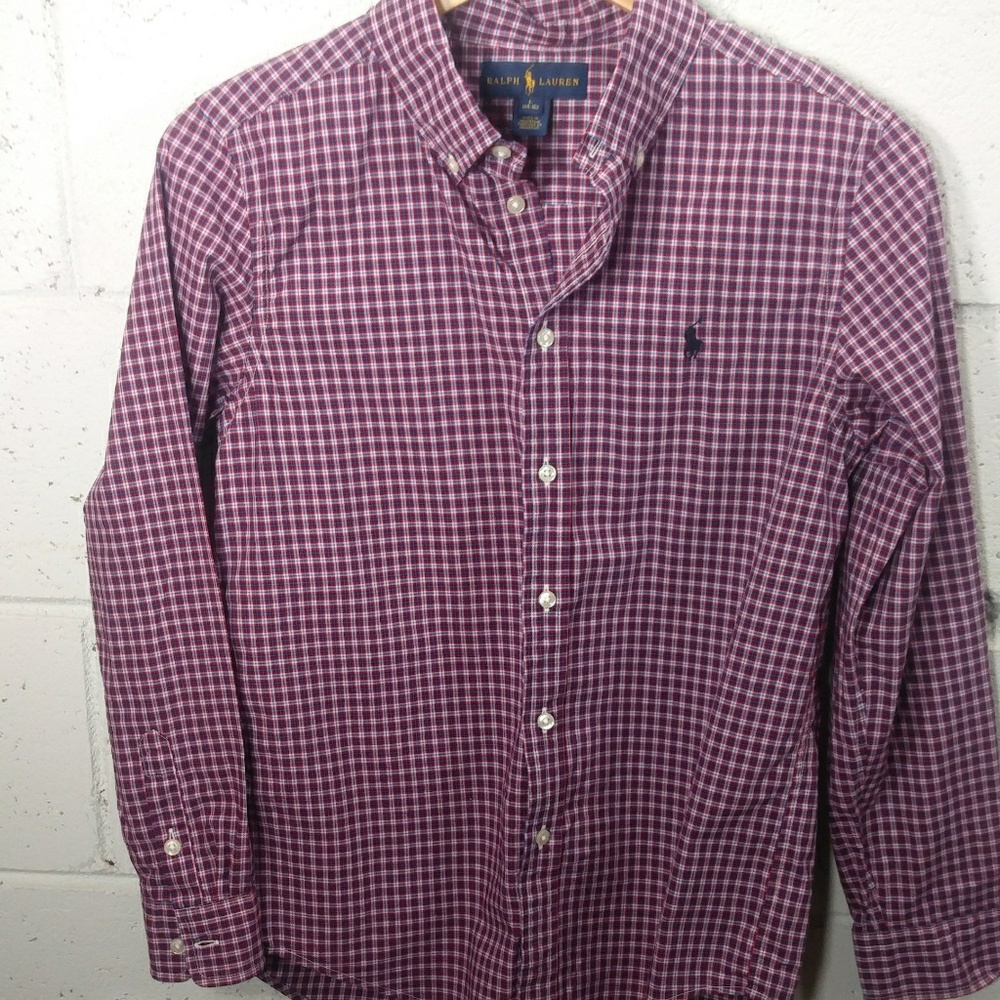 Polo Ralph Lauren | Red Navy Check Button Down L